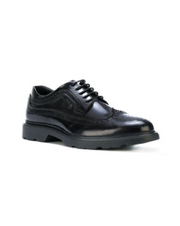 Chaussures derby en cuir noires Hogan