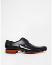 Chaussures derby en cuir noires Jeffery West