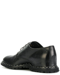 Chaussures derby en cuir noires Premiata