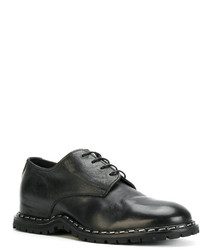 Chaussures derby en cuir noires Premiata