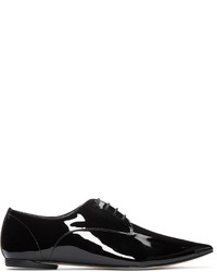 Chaussures derby en cuir noires Repetto