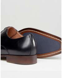 Chaussures derby en cuir noires Dune