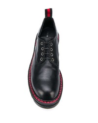 Chaussures derby en cuir noires Premiata