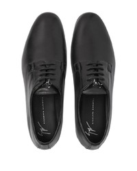 Chaussures derby en cuir noires Giuseppe Zanotti