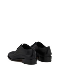 Chaussures derby en cuir noires Giuseppe Zanotti