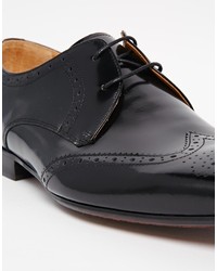 Chaussures derby en cuir noires