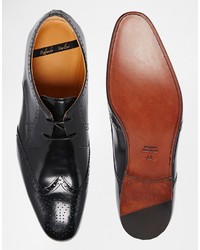 Chaussures derby en cuir noires