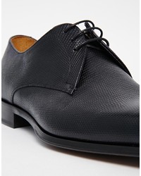 Chaussures derby en cuir noires