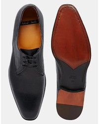 Chaussures derby en cuir noires