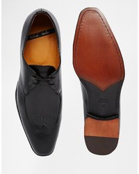 Chaussures derby en cuir noires