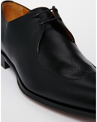 Chaussures derby en cuir noires