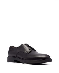 Chaussures derby en cuir noires Gianvito Rossi