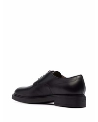 Chaussures derby en cuir noires Gianvito Rossi