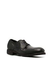 Chaussures derby en cuir noires Guidi