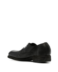 Chaussures derby en cuir noires Guidi