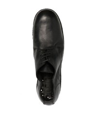 Chaussures derby en cuir noires Guidi