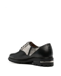 Chaussures derby en cuir noires Toga