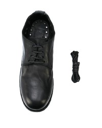 Chaussures derby en cuir noires Guidi