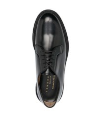 Chaussures derby en cuir noires Henderson Baracco