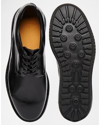 Chaussures derby en cuir noires