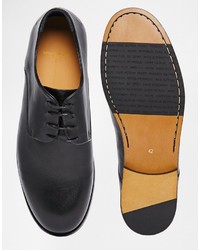 Chaussures derby en cuir noires