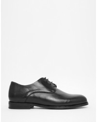 Chaussures derby en cuir noires