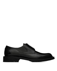 Chaussures derby en cuir noires Saint Laurent