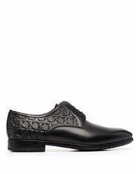 Chaussures derby en cuir noires Salvatore Ferragamo