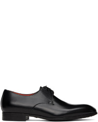 Chaussures derby en cuir noires Santoni
