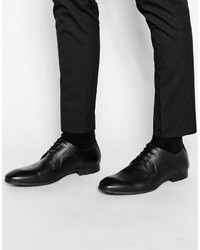Chaussures derby en cuir noires Selected