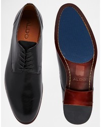 Chaussures derby en cuir noires Aldo