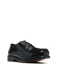 Chaussures derby en cuir noires Stefan Cooke