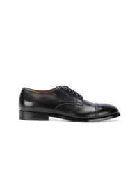 Chaussures derby en cuir noires Silvano Sassetti