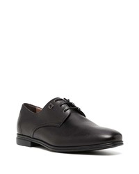 Chaussures derby en cuir noires Salvatore Ferragamo