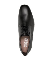 Chaussures derby en cuir noires Salvatore Ferragamo