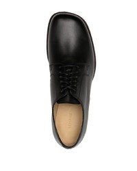 Chaussures derby en cuir noires Lemaire