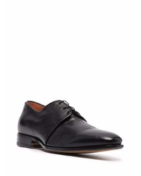 Chaussures derby en cuir noires Santoni