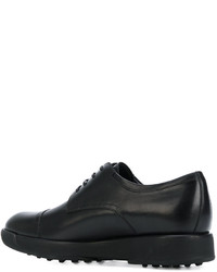 Chaussures derby en cuir noires Salvatore Ferragamo