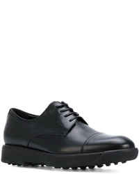 Chaussures derby en cuir noires Salvatore Ferragamo