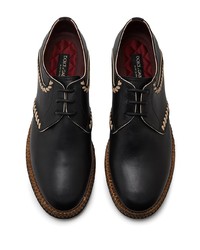 Chaussures derby en cuir noires Dolce & Gabbana