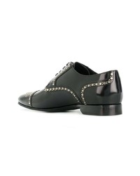 Chaussures derby en cuir noires Dolce & Gabbana