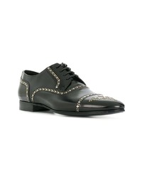 Chaussures derby en cuir noires Dolce & Gabbana