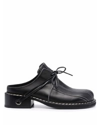 Chaussures derby en cuir noires Sunnei