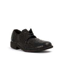 Chaussures derby en cuir noires Guidi