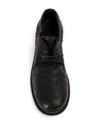 Chaussures derby en cuir noires Guidi