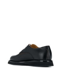 Chaussures derby en cuir noires Jil Sander