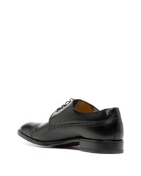 Chaussures derby en cuir noires Amedeo Testoni