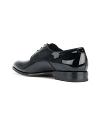 Chaussures derby en cuir noires Salvatore Ferragamo