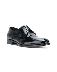 Chaussures derby en cuir noires Salvatore Ferragamo