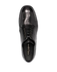 Chaussures derby en cuir noires Dolce & Gabbana